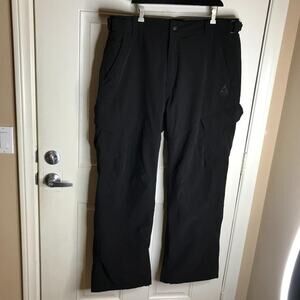 Gerry Men's Fleece Lined Snow Pants Snowboarding Skiing Black ~ Size XXL
